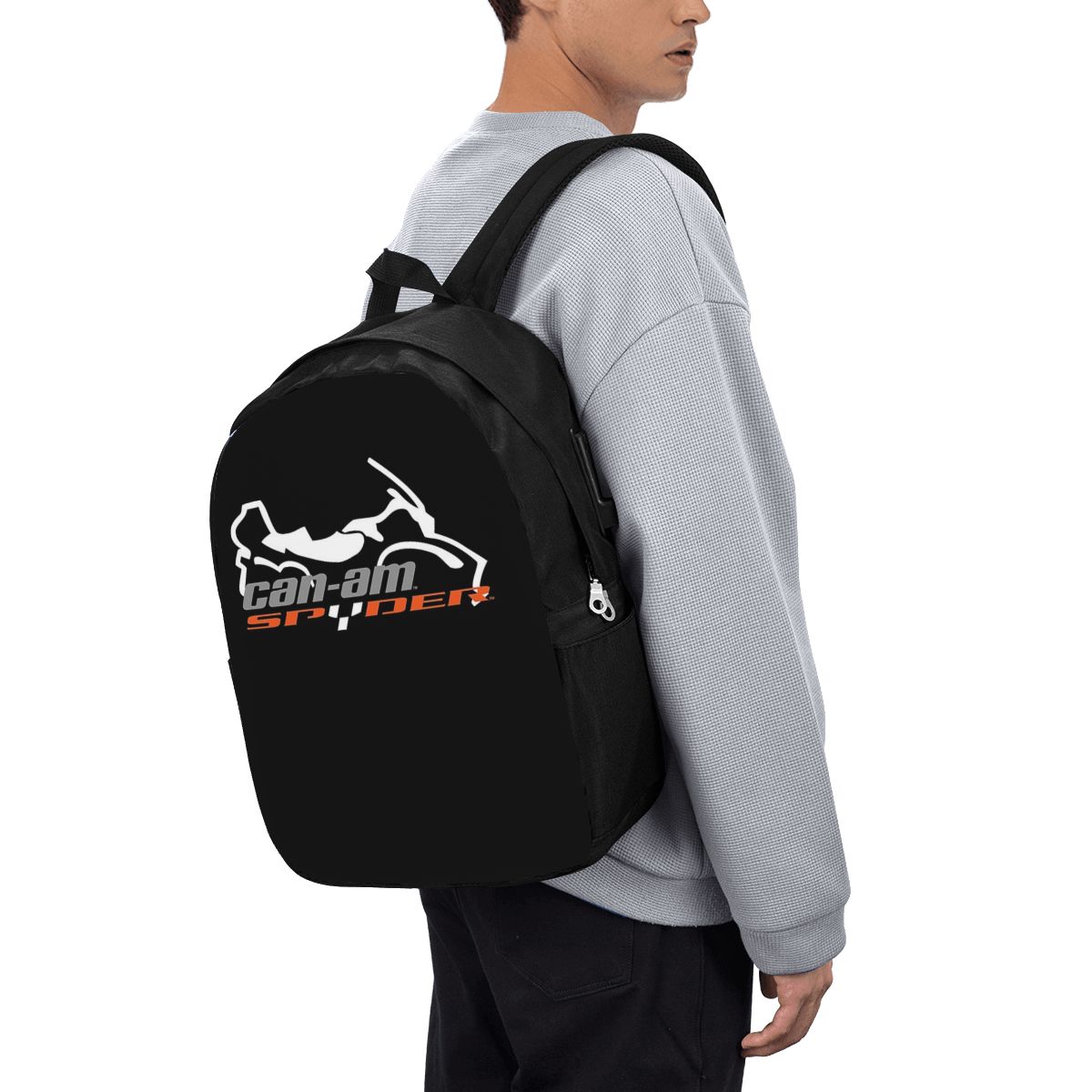 Women Bags For Laptop - Can-Am BRP オートバイバックパック旅行ノートブックバッグコンピュータ大学生スクールバッグラップトップショルダーバッグ男性女性用