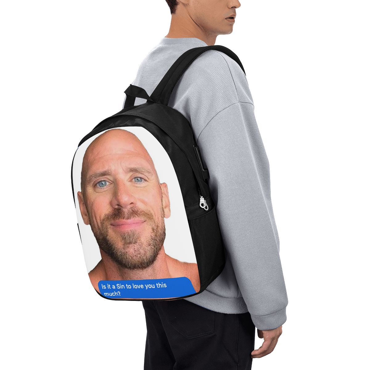 Women Bags For Laptop - Johnny Sins Flirty Text Bubble バックパック