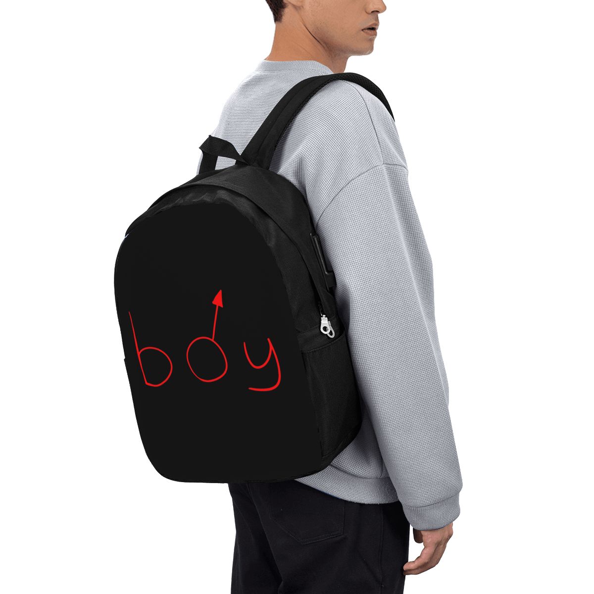 Women Bags For Laptop - Boymoder 帽子とシャツバックパック旅行ノートブックバッグコンピュータ大学生スクールバッグラップトップショルダーバッグ男性女性用