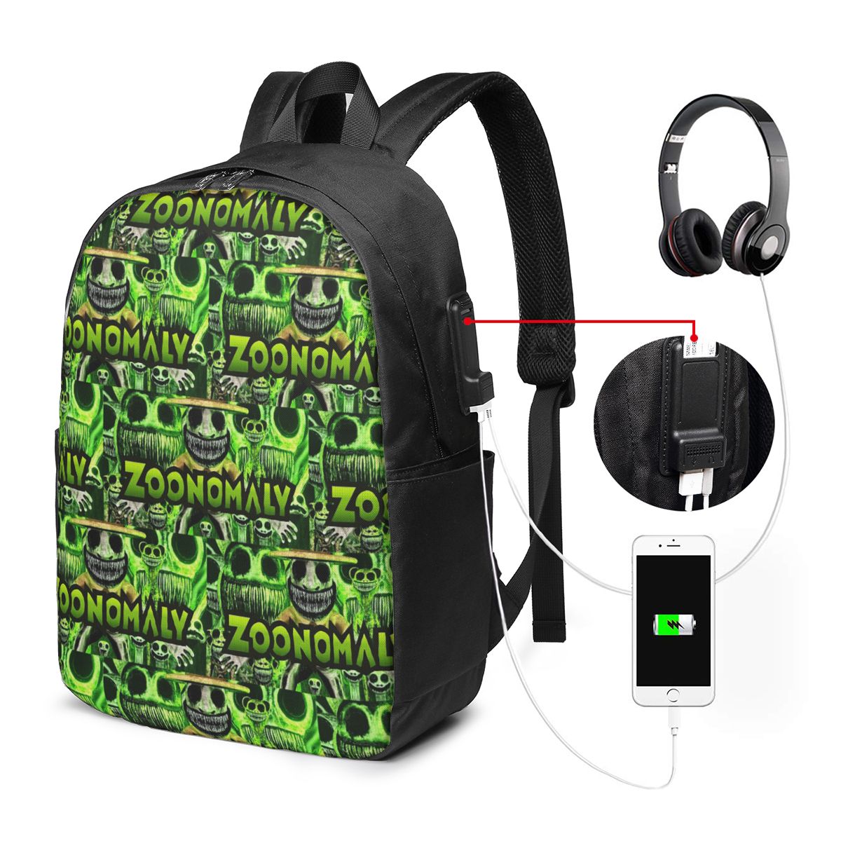 Zoonomaly 漫画スチームゲームバックパック旅行ノート - Women Bags For Laptop のレビューと価格