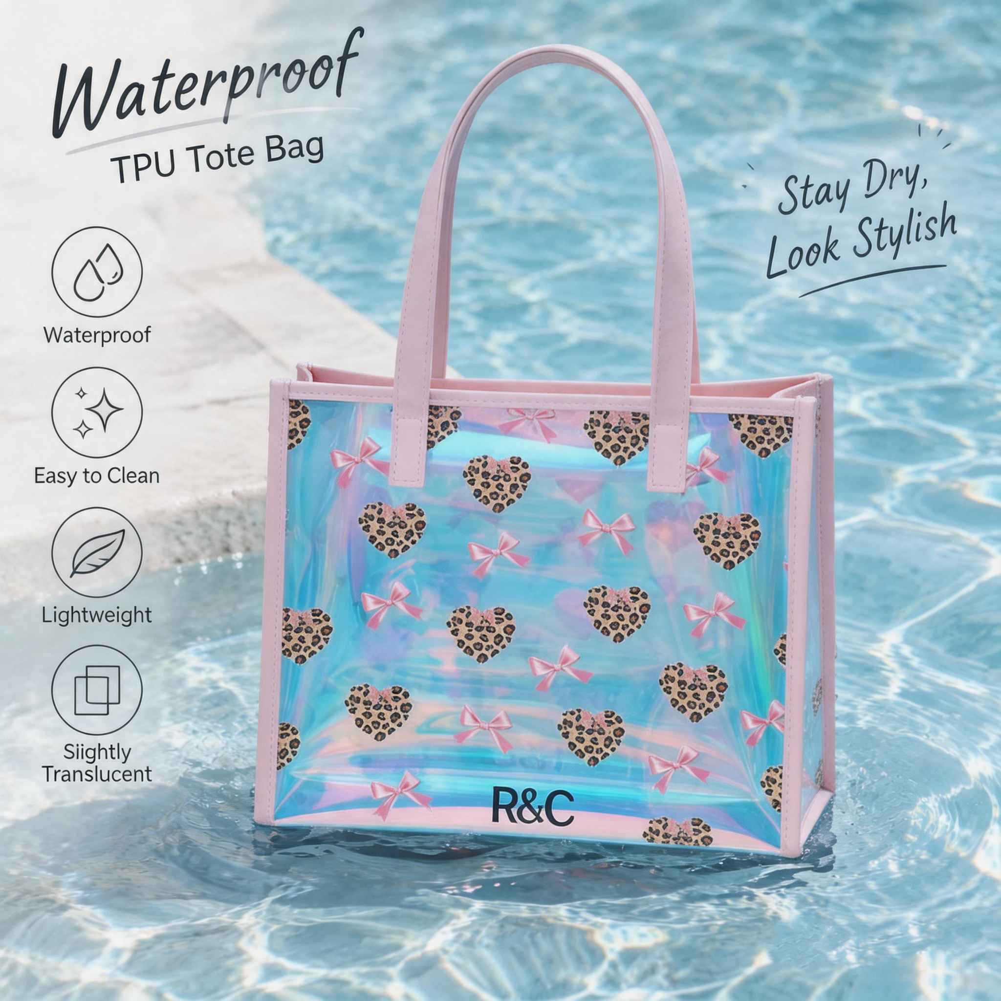 防水TPUトートバッグ 女性用 大容量 ショルダーバッグ 冬 - Women Bags Lv のレビューと価格
