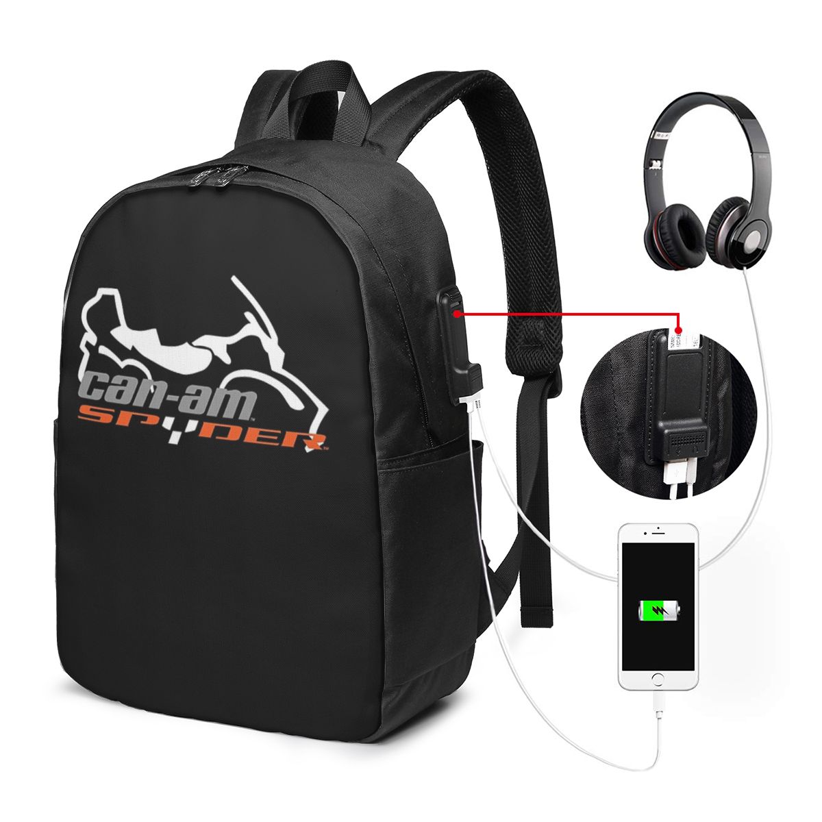 Can-Am BRP オートバイバックパック旅行ノートブック - Women Bags For Laptop のレビューと価格