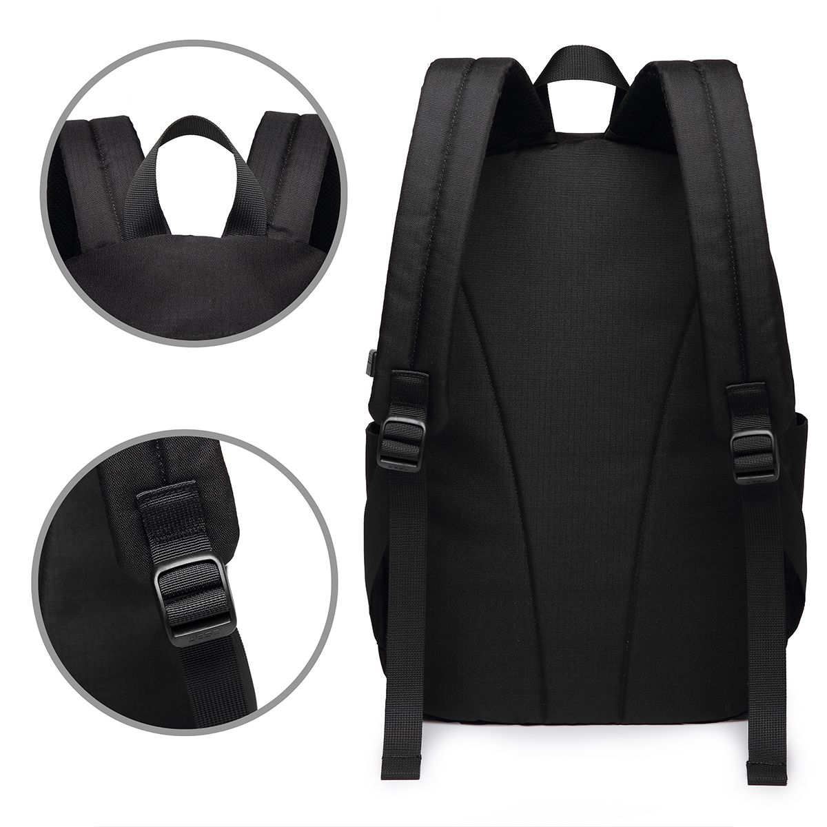 ブラックとゴールドのグリッターパターンバックパック旅行ノート - Women Bags For Laptop のレビューと価格