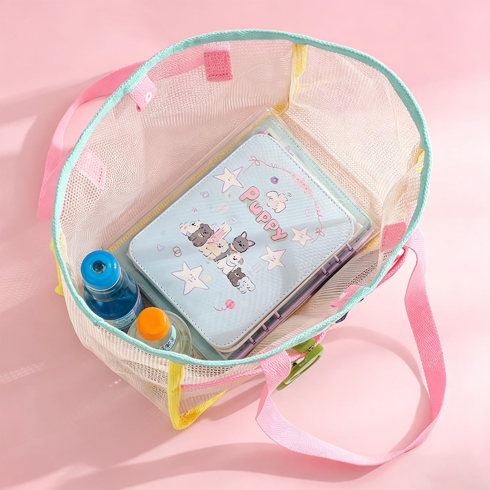 女性用ビーチバッグ カラフルな折りたたみ式ネットサンドトート - Women'S Bag のレビューと価格
