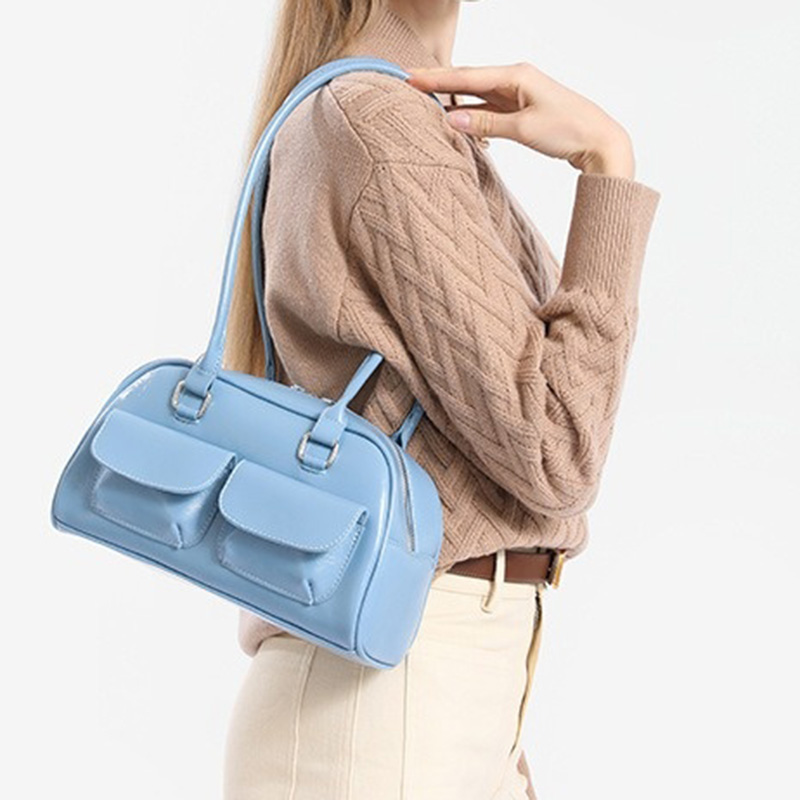 女性用シックなデイリーユースハンドバッグ、韓国風カジュアル無 - Women Bags Wholesale のレビューと価格