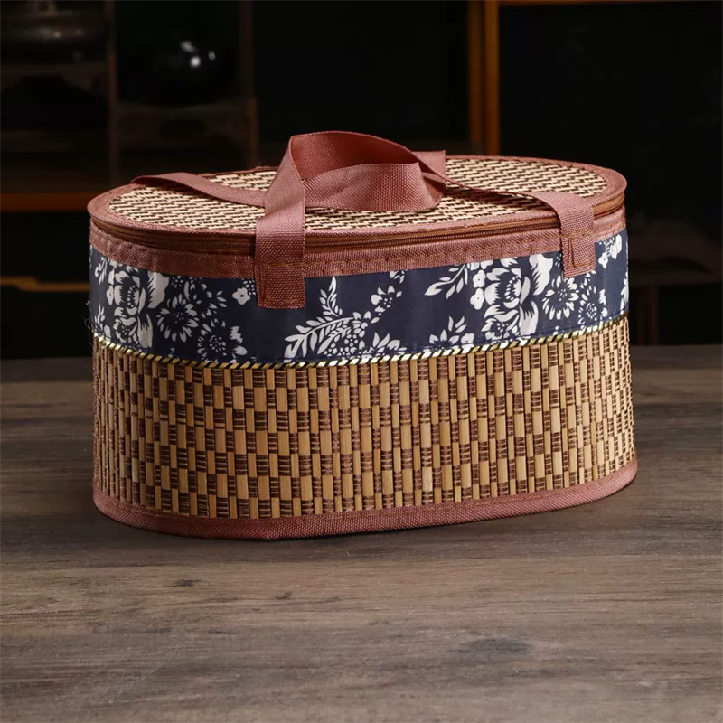 手作り竹製トートバッグ 環境に優しい折りたたみ式ピクニックバ - Women'S Bag のレビューと価格