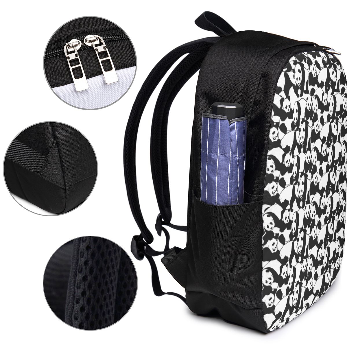 パンダ柄バックパック旅行ノートブックバッグコンピュータ大学生 - Women Bags For Laptop のレビューと価格