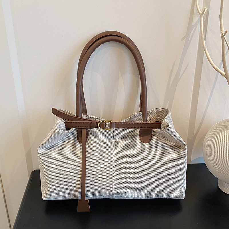 レトロな大容量ショルダートートバッグ 女性用 耐久性のある素 - Women Bags Manufacturer のレビューと価格