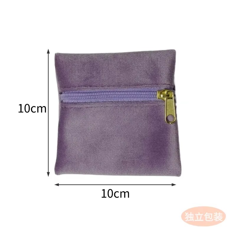 10個入り ベルベット製ジッパー付きジュエリーポーチ、ブレス - Women Bags Wholesale のレビューと価格